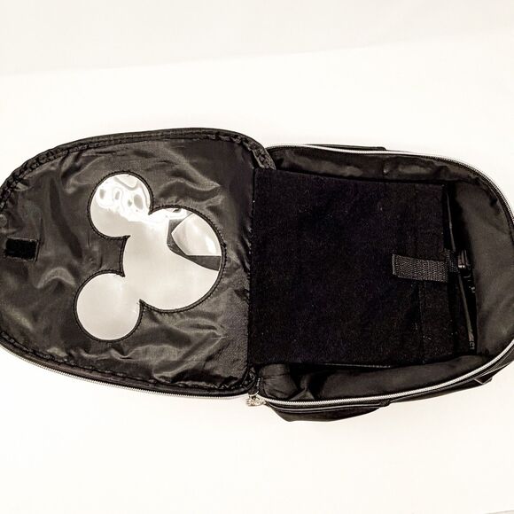 Official Disney Mickey Mouse Pin Trading Display Black Backpack Bag